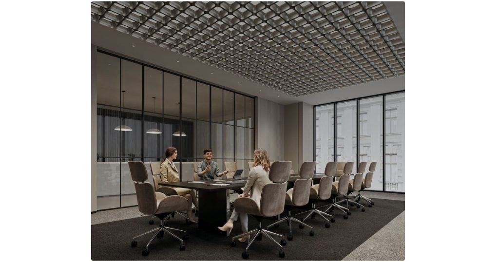 Adapts to Different Spatial Conditions & Applications While Maintaining a Unified Ceiling Expression